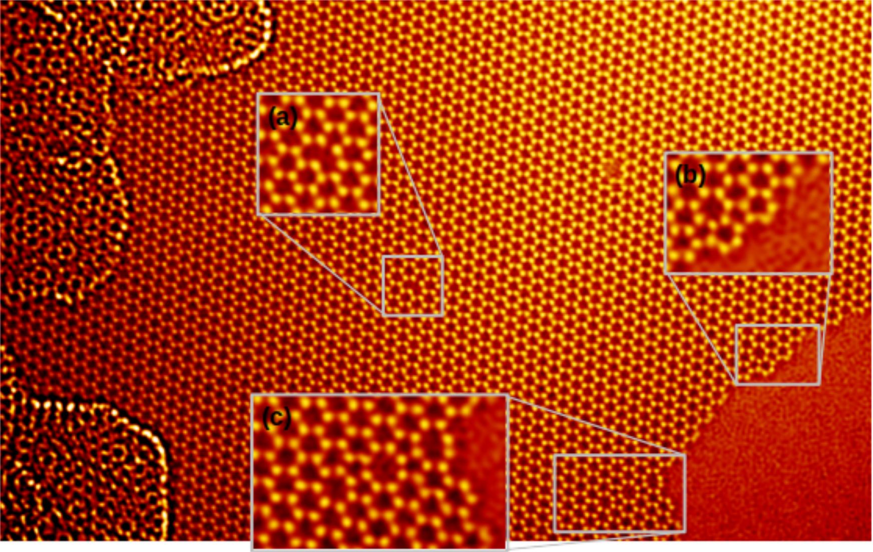 Cs and Cc corrected graphen monolayer at 80kV