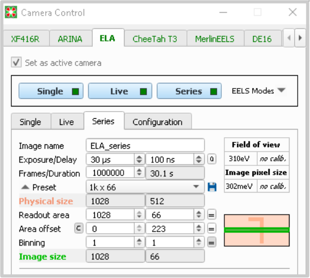 CEOS Panta Rhei – Camera Dialog